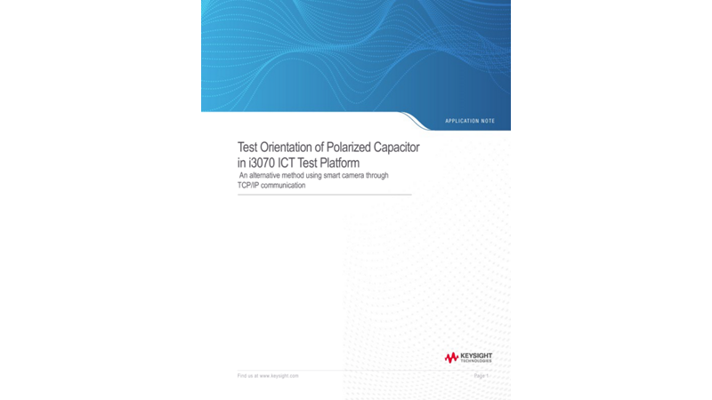 Polarized Capacitor Orientation Test in ICT Test Platform